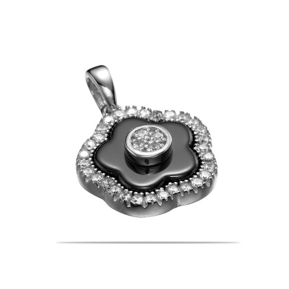 Simulated Diamonds set in 925 & Fine Ceramic - Picture 4 of 4